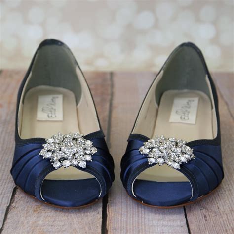 navy blue wedding shoes